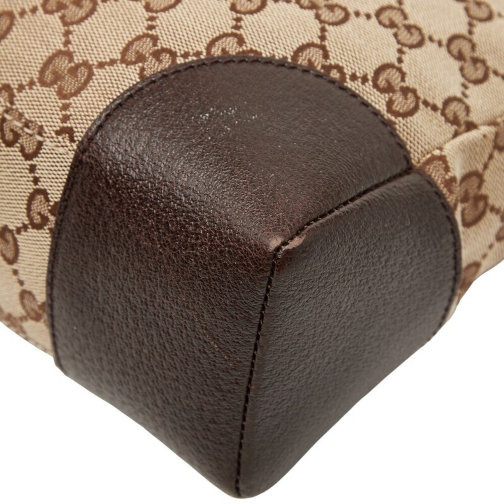 Gucci GG Brown Crossbody Leather Bag Shoulder Canvas - Picture 4 of 9